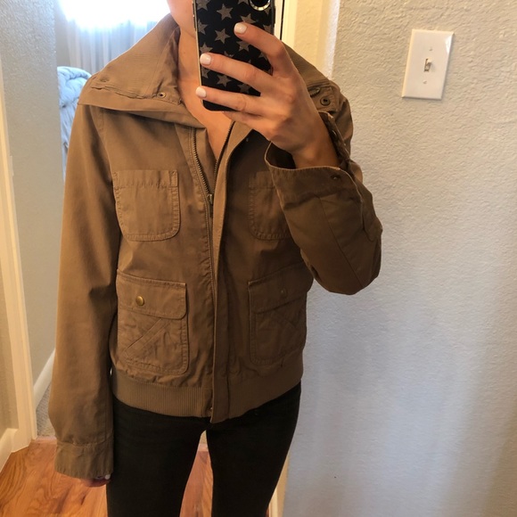 J. Crew forest green cargo jacket - Picture 4 of 6